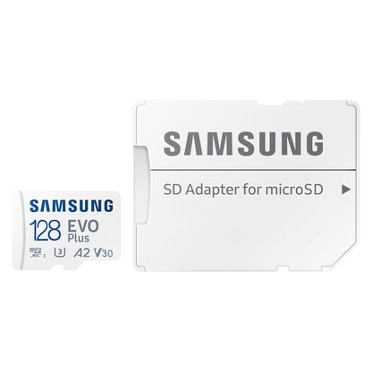 CARD 128GB Samsung EVO PLUS microsdxc UHS-I U3 inkl. SD Adapter