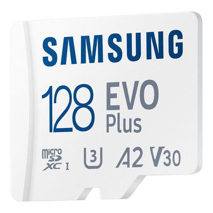 CARD 128GB Samsung EVO PLUS microsdxc UHS-I U3 inkl. SD Adapter