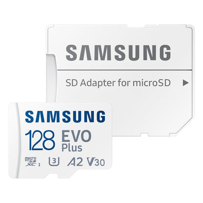 CARD 128GB Samsung EVO PLUS microsdxc UHS-I U3 inkl. SD Adapter