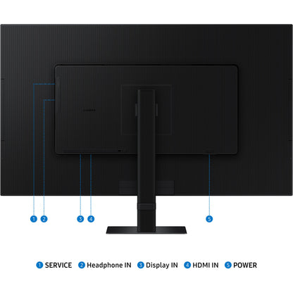 80cm/32" (3840x2160) Samsung S32D700EAU VIEWFINITY 16:9 4K 60Hz HDR10 5ms HDMI DP Black