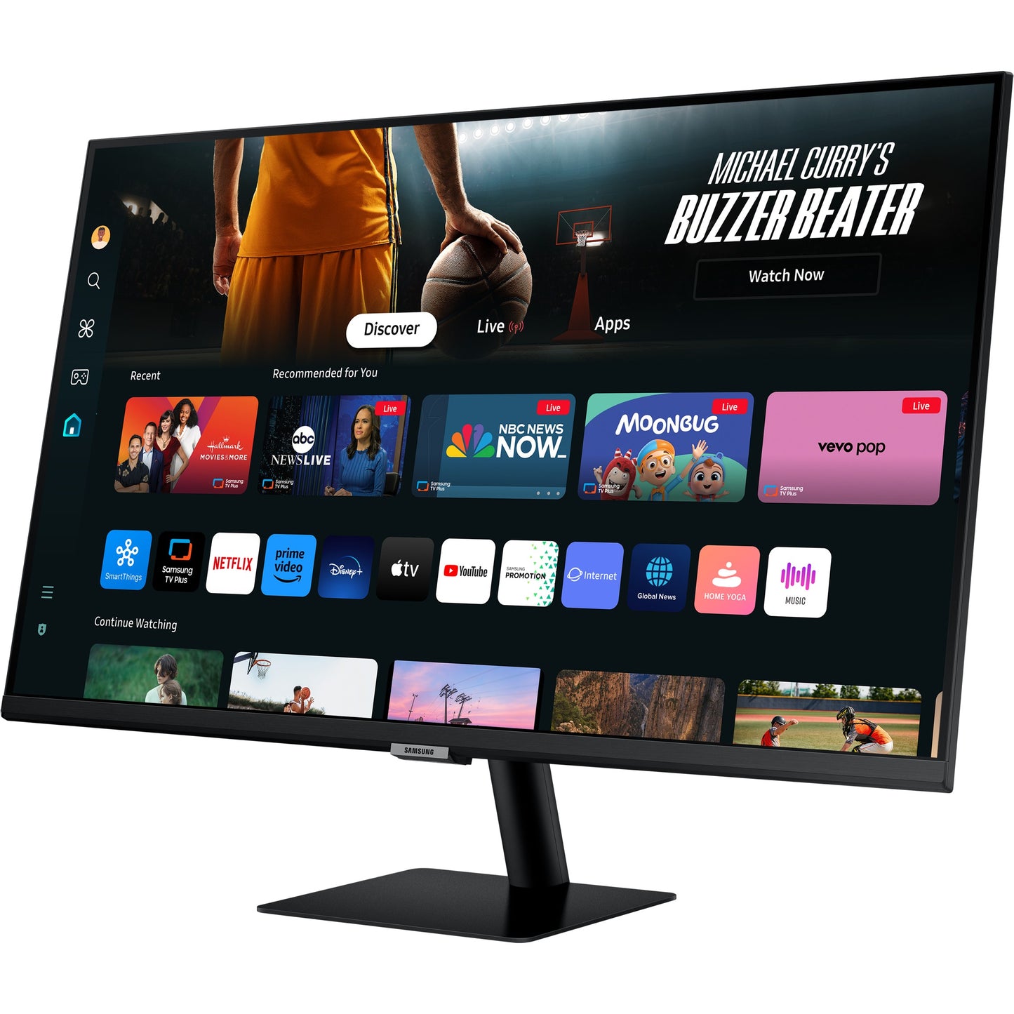81,3cm/32" (3840x2160) Samsung LS32DM700UUXEN 16:9 4K UHD 4ms 60Hz HDMI USB-C Tizen Wifi Speaker Black