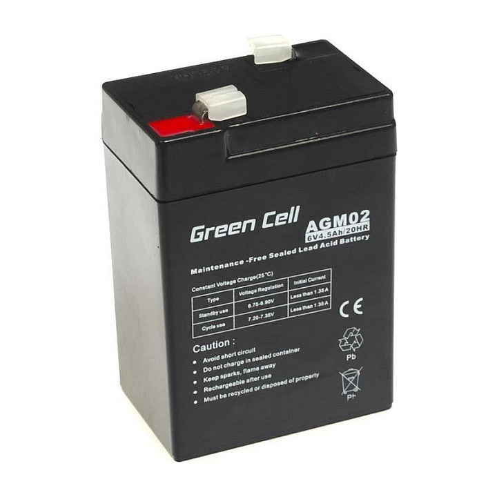 Green Cell Ersatzbatterie AGM02 6V/4,5Ah