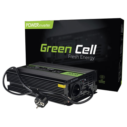 Green Cell KFZ Spannungswandler Power Inverter 12V > 230V 300/600W
