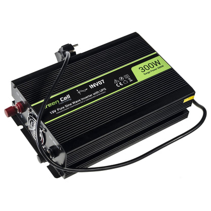 Green Cell KFZ Spannungswandler Power Inverter 12V > 230V 300/600W
