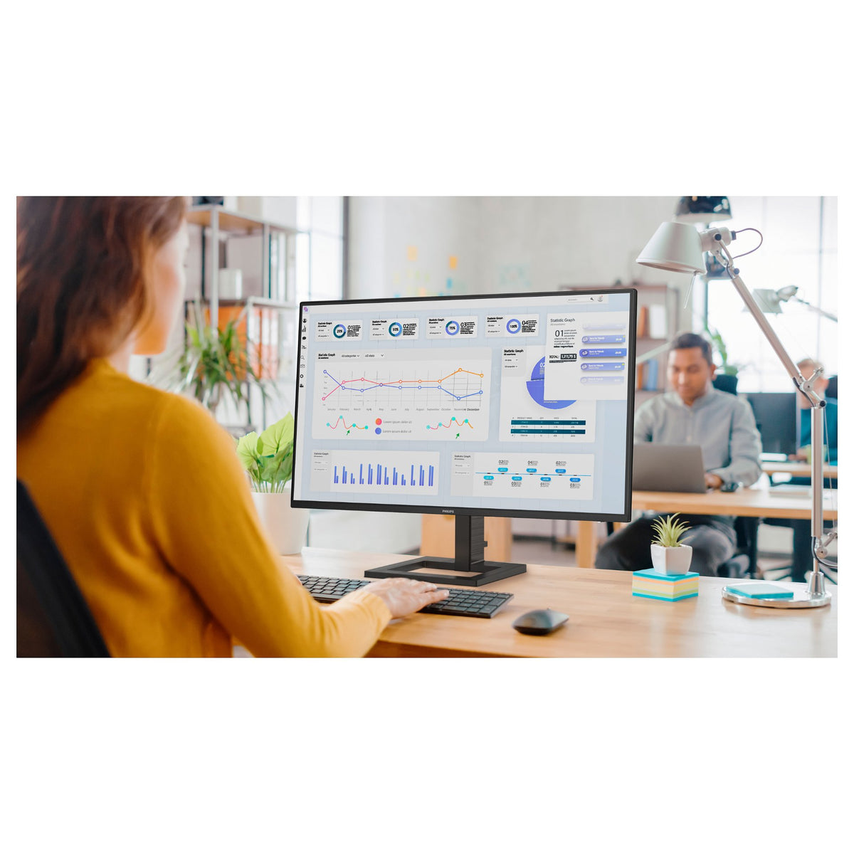 68,6cm/27" (2560x1440) Philips 27E1N1600AE 16:9 QHD IPS 1ms 100Hz HDMI USB-C Speaker Black