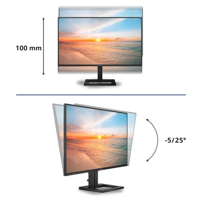 68,6cm/27" (2560x1440) Philips 27E1N1600AE 16:9 QHD IPS 1ms 100Hz HDMI USB-C Speaker Black