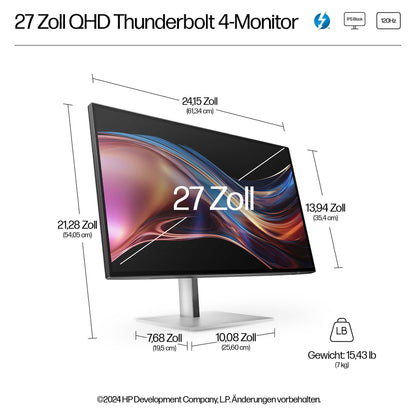 HP 724pi IPS QHD 2560x1440@120Hz DP/HDMI/USB 400cd
