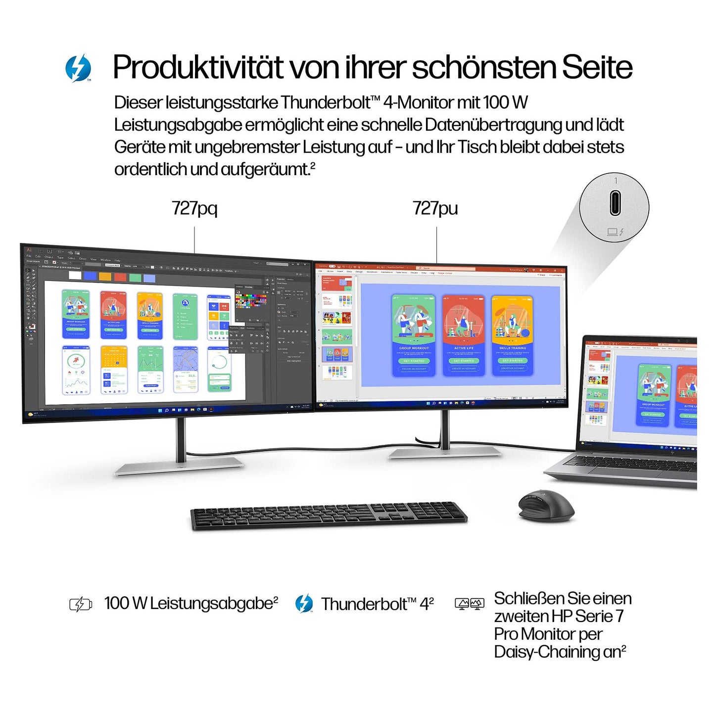 HP 724pi IPS QHD 2560x1440@120Hz DP/HDMI/USB 400cd