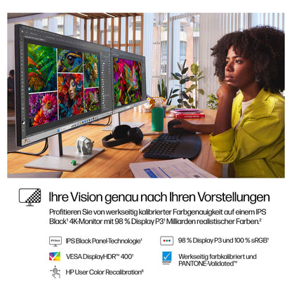 HP 727pk IPS 4K 3840x2160@60Hz DP/HDMI/USB-C 400cd