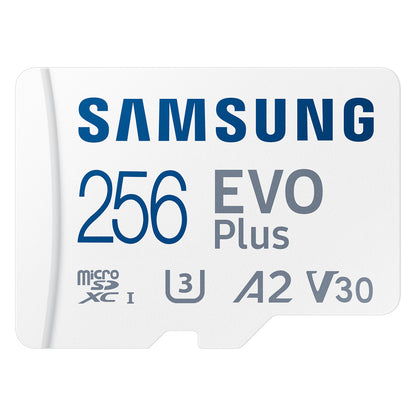 CARD 256GB Samsung Evo Plus microsdxc UHS-I U3 inkl. SD Adapter