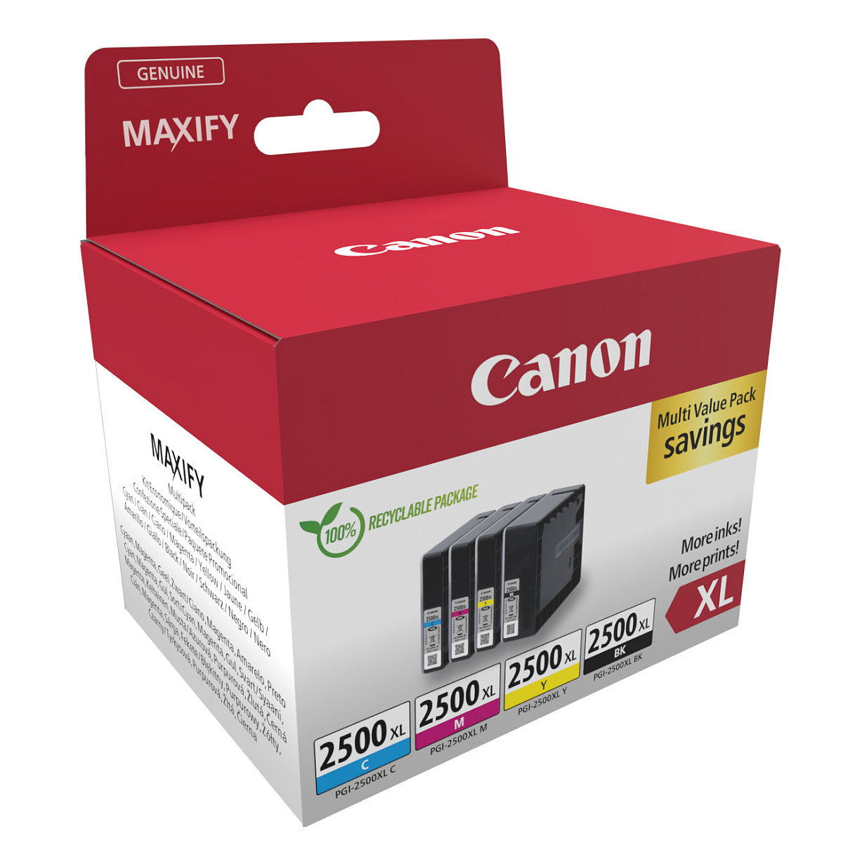 Canon Tinte PGI-2500XL 9254B010 4er Multipack (BK/C/M/Y)