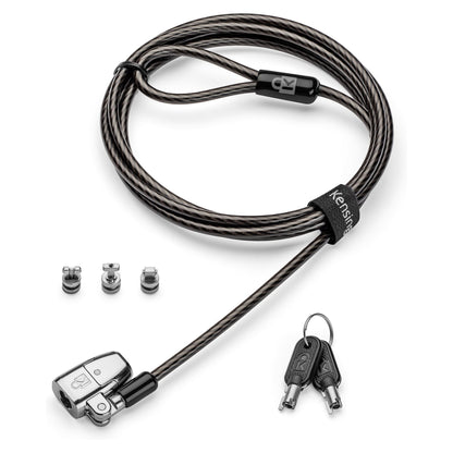 Kensington ClickSafe 2.0 Universelles 3-in-1 Laptopschloss T-Bar Nano & Wedge-Shaped