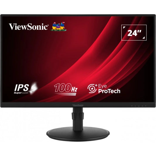 61cm/24" (1920x1080) ViewSonic VG2408A 16:9 FHD IPS 5ms 100Hz HDMI VGA DP Speaker Pivot Black