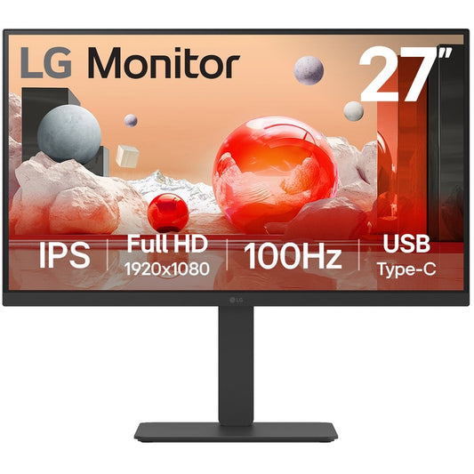68,6cm/27" (1920x1080) LG 27BA650-B 16:9 FHD IPS 5ms 100Hz HDMI DP USB-C Speaker Pivot Black