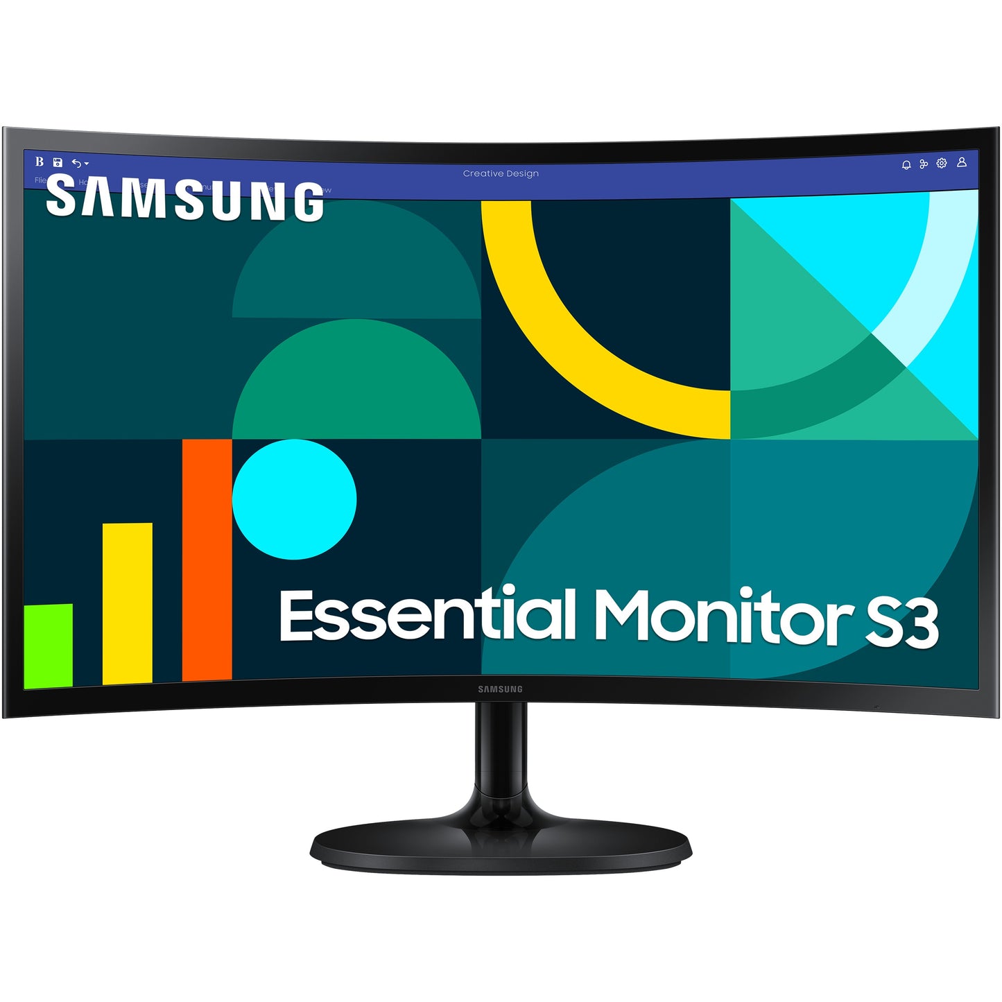 61cm/24" (1920x1080) Samsung S24D364GAU 16:9 Essential Full HD 4ms Black