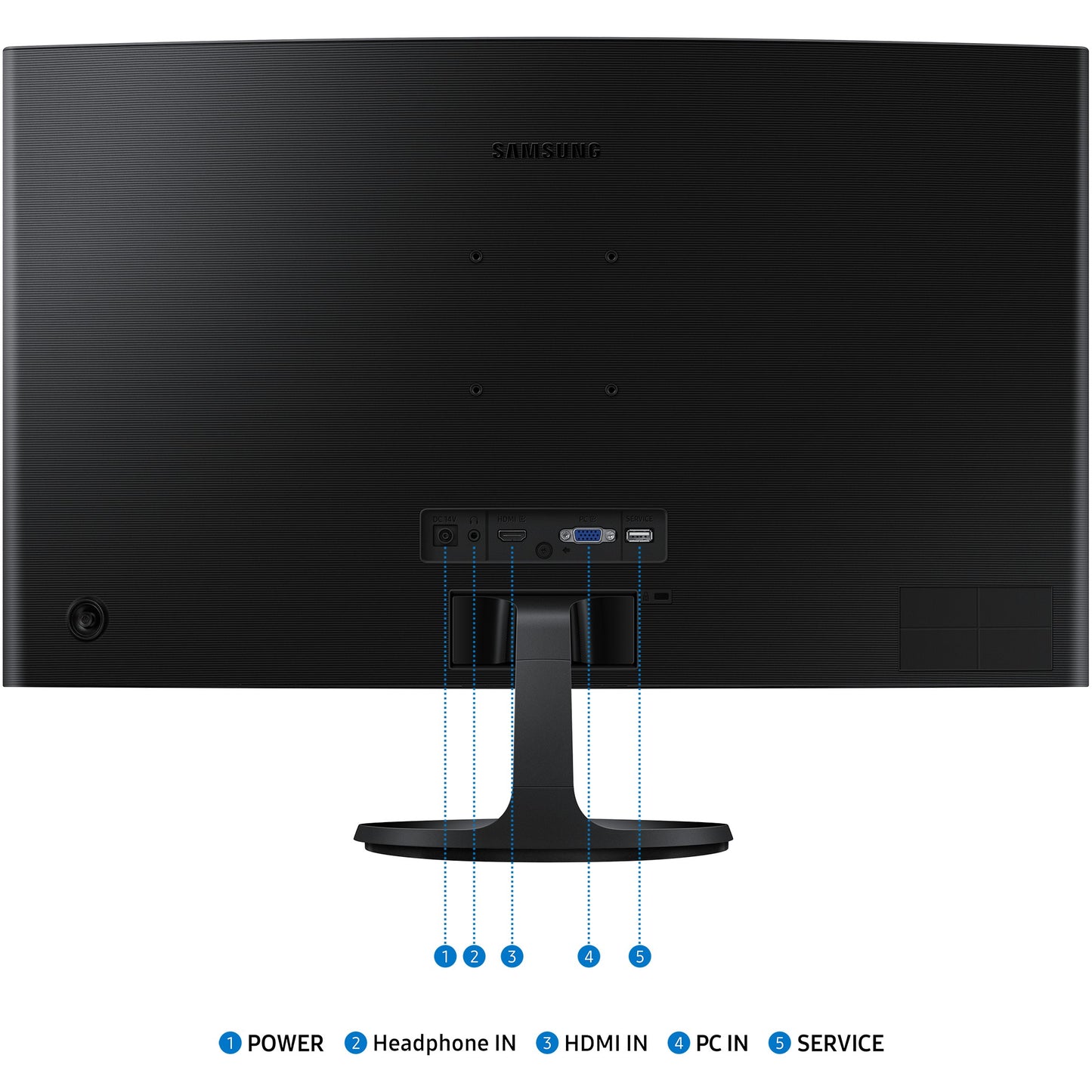 68,6cm / 27" (1920x1080) Samsung LS27D364GAU 16:9 Essential S36GD 4ms Full HD Black