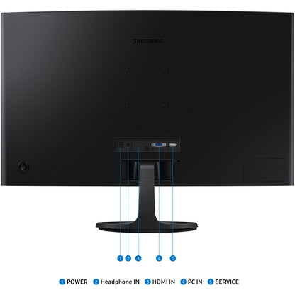 68,6cm / 27" (1920x1080) Samsung LS27D364GAU 16:9 Essential S36GD 4ms Full HD Black