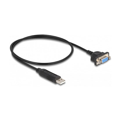 DeLock USB 2.0 > Seriell 232 (ST-ST) 0,5m Adapterkabel Schwarz