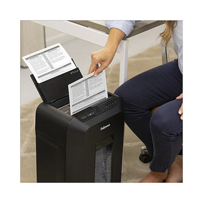Fellowes AutoMax 90M Aktenvernichter Autofeed Partikelschnitt 90 Blatt 4x12mm P-4 Schwarz