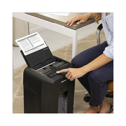 Fellowes AutoMax 90M Aktenvernichter Autofeed Partikelschnitt 90 Blatt 4x12mm P-4 Schwarz