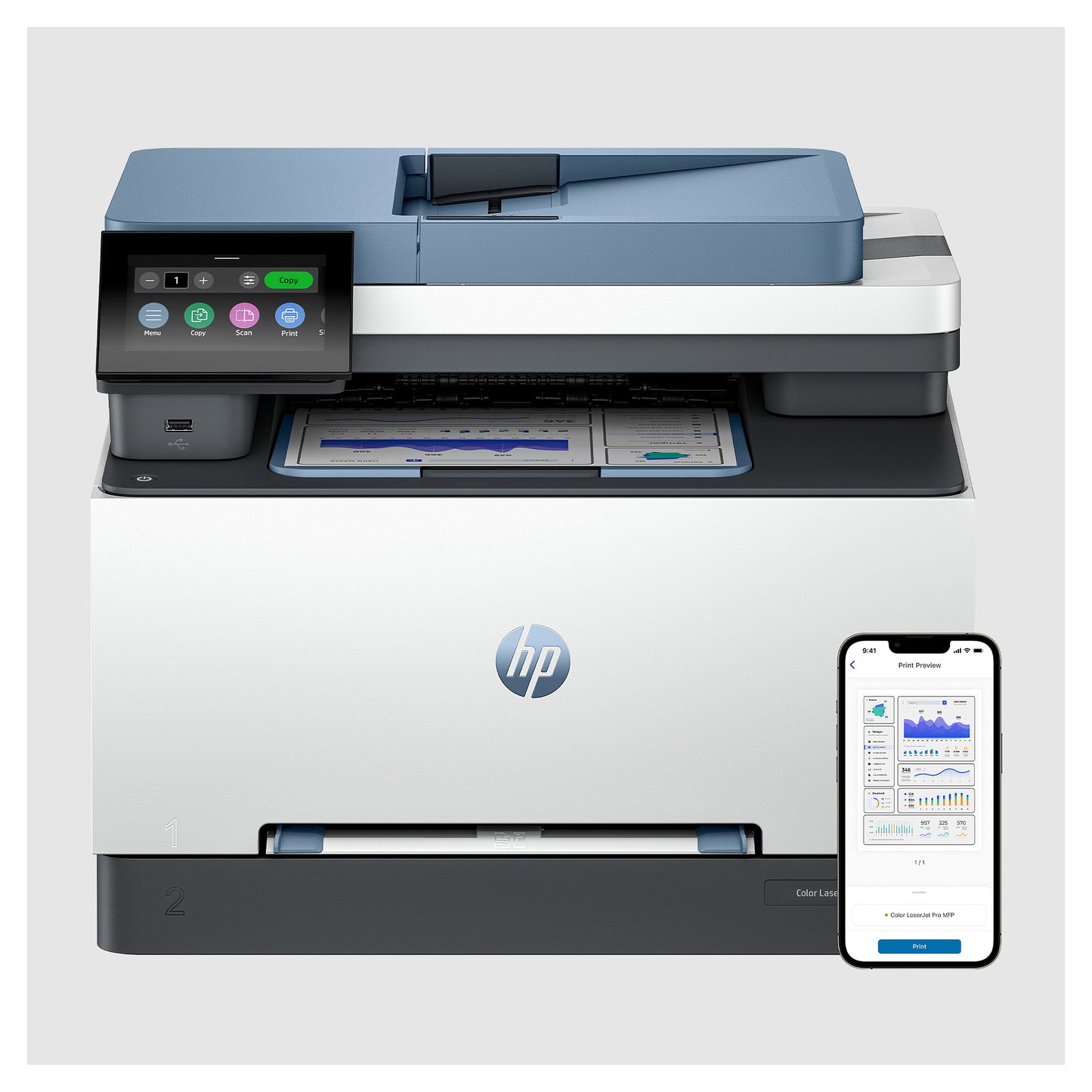 FL HP Color LaserJet PRO MFP 3302fdwg Farblaserdrucker 4in1 A4 LAN WLAN ADF Duplex