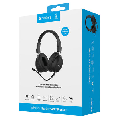 Sandberg 126-36 Bluetooth Headset ANC FlexMic