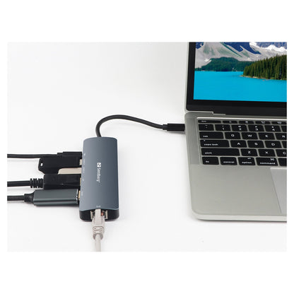 Sandberg 136-43 USB-C 6-in-1 PD 100W 8K DisplayDock