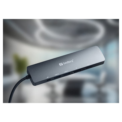 Sandberg 136-43 USB-C 6-in-1 PD 100W 8K DisplayDock