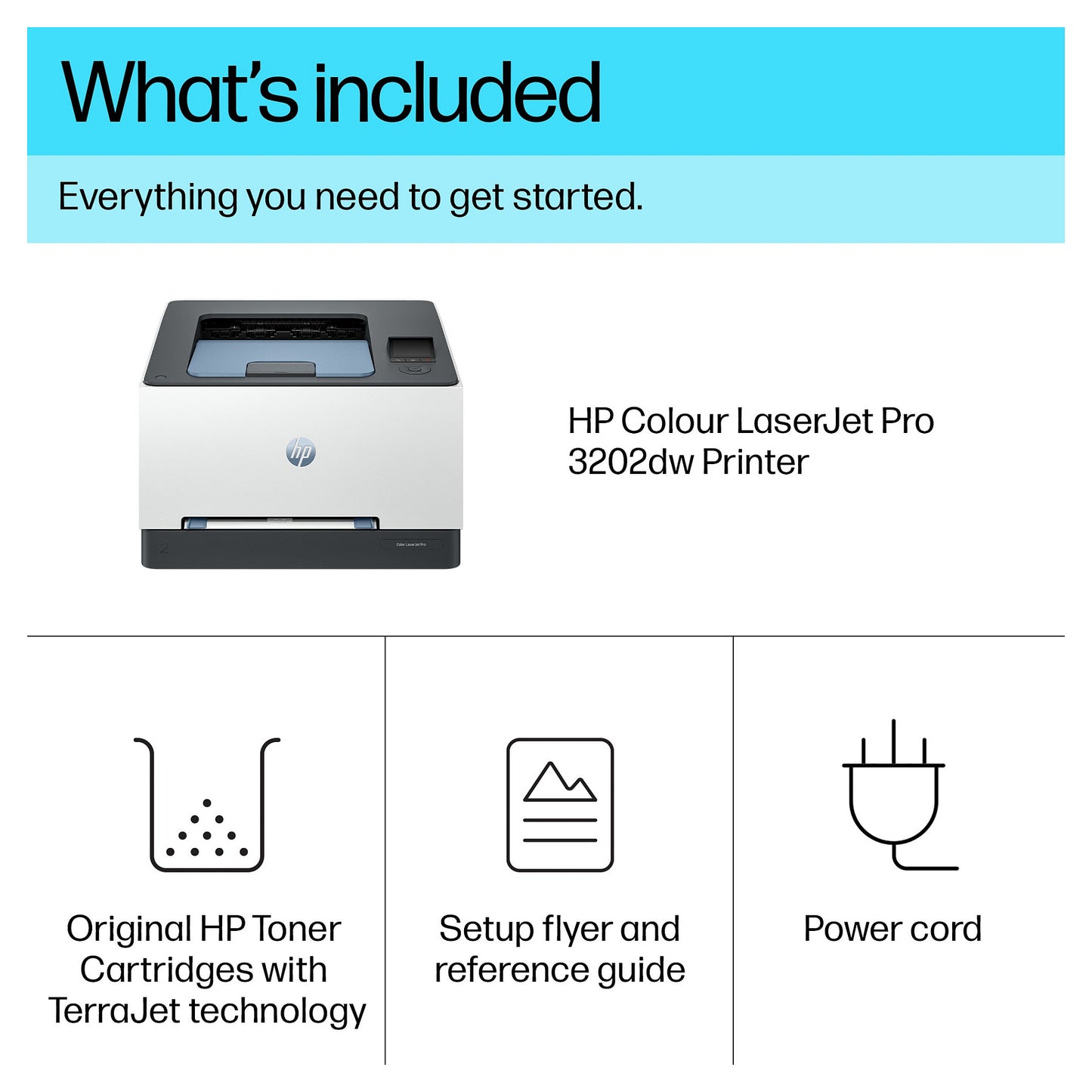 FL HP Color LaserJet Pro 3202dw Farblaserdrucker A4 25 S./Min. LAN WiFi Duplex
