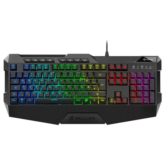 Sharkoon Skiller SGK4 Gaming Keyboard QWERTZ wired rubberdome black