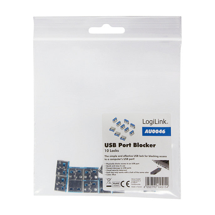 LogiLink USB-A Port Schloss (10-Pack)