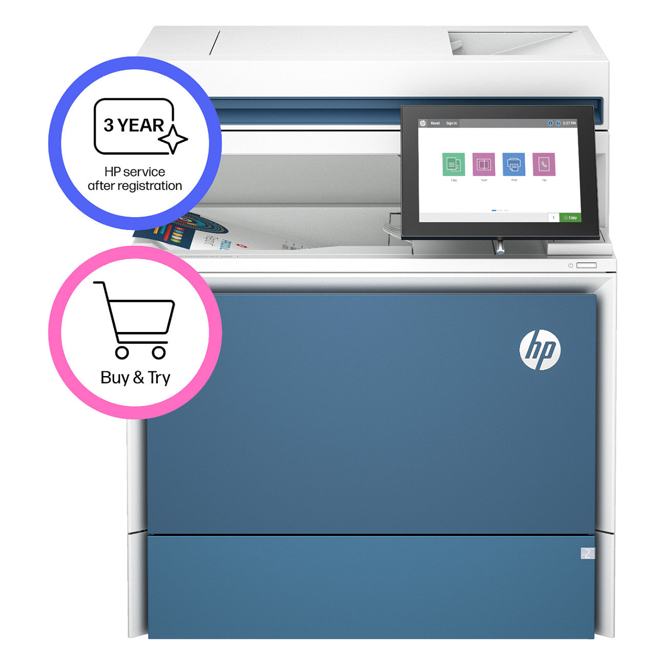 FL HP LaserJet Color Enterprise MFP 5800dn 3in1 A4 LAN ADF Duplex