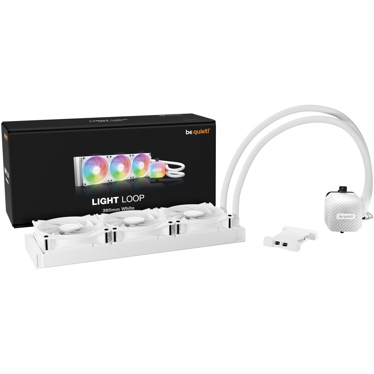 K Cooler Wasserkühlung be quiet! LIGHT LOOP 360 mm ARGB Weiß