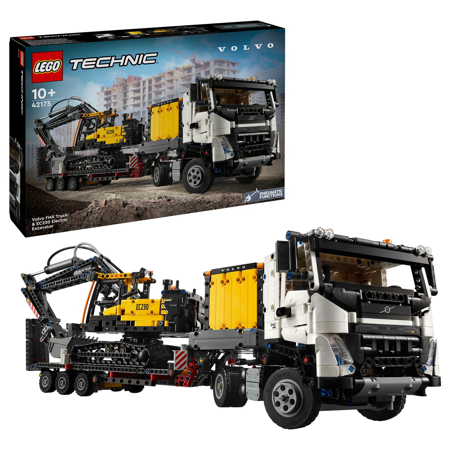 LEGO Technic Volvo FMX LKW mit EC230 Electric Raupenbagger 42175