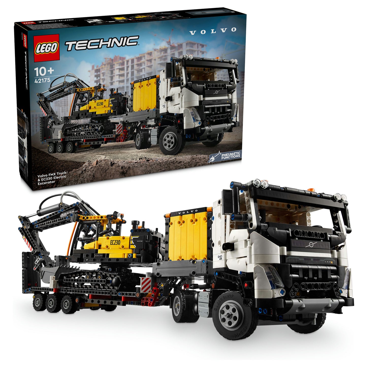 LEGO Technic Volvo FMX LKW mit EC230 Electric Raupenbagger 42175