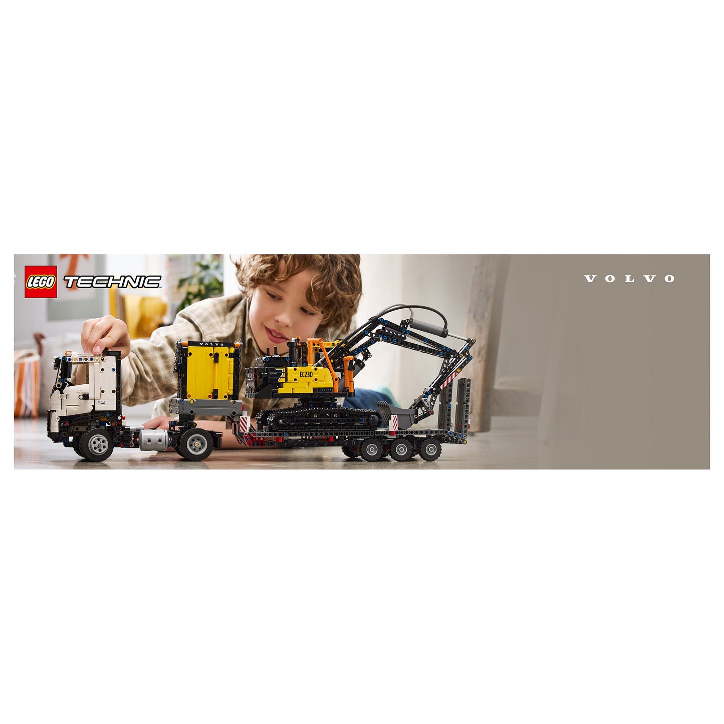 LEGO Technic Volvo FMX LKW mit EC230 Electric Raupenbagger 42175