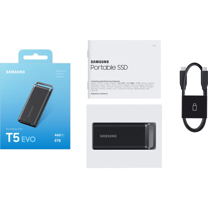 8TB Samsung Portable T5 EVO USB 3.2 Gen1 Black retail