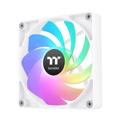 140mm Thermaltake CT140 Reverse ARGB Sync PC Cooling Fan White 2 Pack