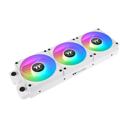 120mm Thermaltake CT120 EX Reverse ARGB Sync PC Cooling Fan White 3 Fan Pack