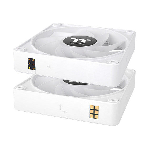 120mm Thermaltake CT120 EX Reverse ARGB Sync PC Cooling Fan White 3 Fan Pack