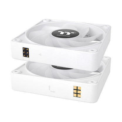 120mm Thermaltake CT120 EX Reverse ARGB Sync PC Cooling Fan White 3 Fan Pack