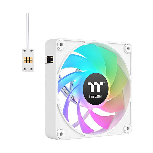 140mm Thermaltake CT140 EX Reverse ARGB Sync PC Cooling Fan White 3 Fan Pack