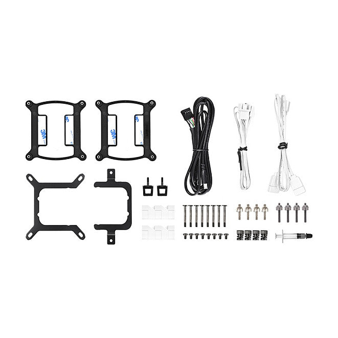 K Cooler Wasserkühlung Thermaltake TH240 V2 Ultra ARGB Sync CPU Liquid Cooler Snow Edition All-In-One
