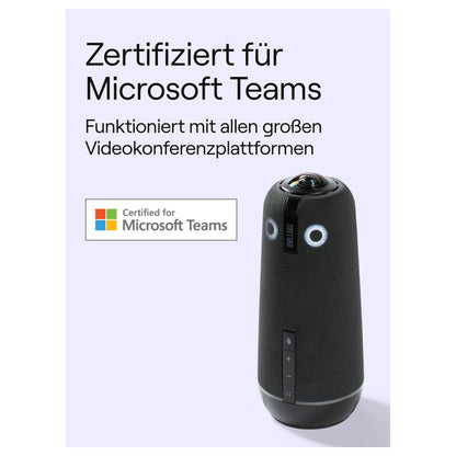 Owl Labs Meeting Owl 4+ 360-Degree 4K Smart Video Conference Camera Microphone and Speaker