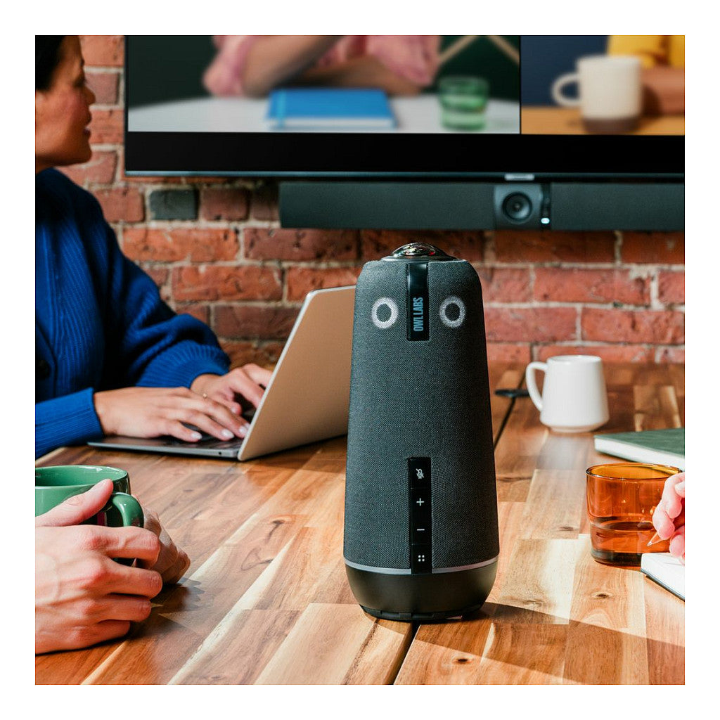 Owl Labs Meeting Owl 4+ 360-Degree 4K Smart Video Conference Camera Microphone and Speaker