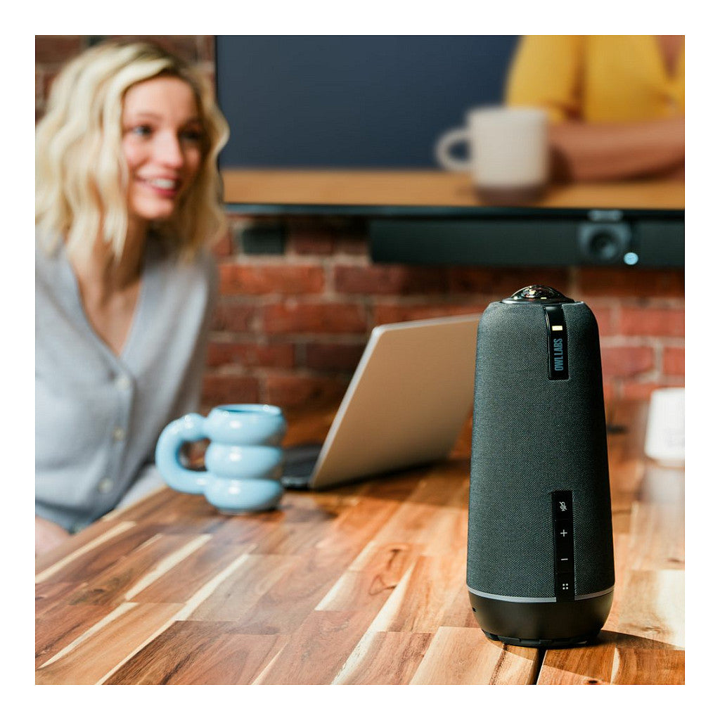 Owl Labs Meeting Owl 4+ 360-Degree 4K Smart Video Conference Camera Microphone and Speaker