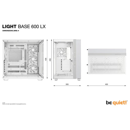 Midi be quiet! Light Base 600 LX white