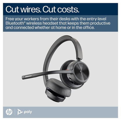 HP Poly Voyager 4320-M Microsoft Teams Certified USB-C Headset +BT700 dongle +Charging Stand (218479-01)