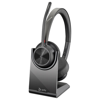 HP Poly Voyager 4320-M Microsoft Teams Certified USB-C Headset +BT700 dongle +Charging Stand (218479-01)