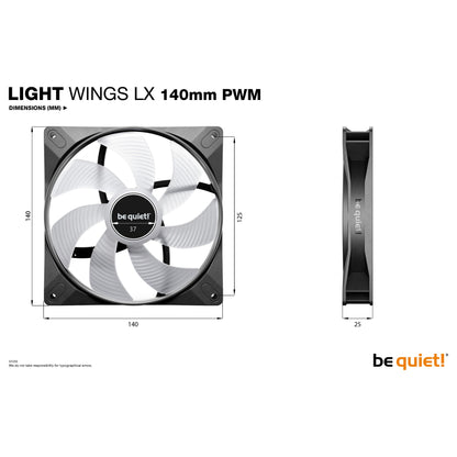140mm be quiet! LIGHT WINGS LX PWM